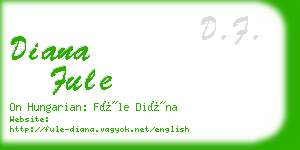 diana fule business card